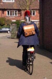 Jaap op weg naar school