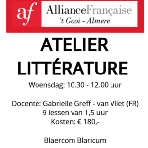 Atelier Littérature B2/C seizoen 26-27
