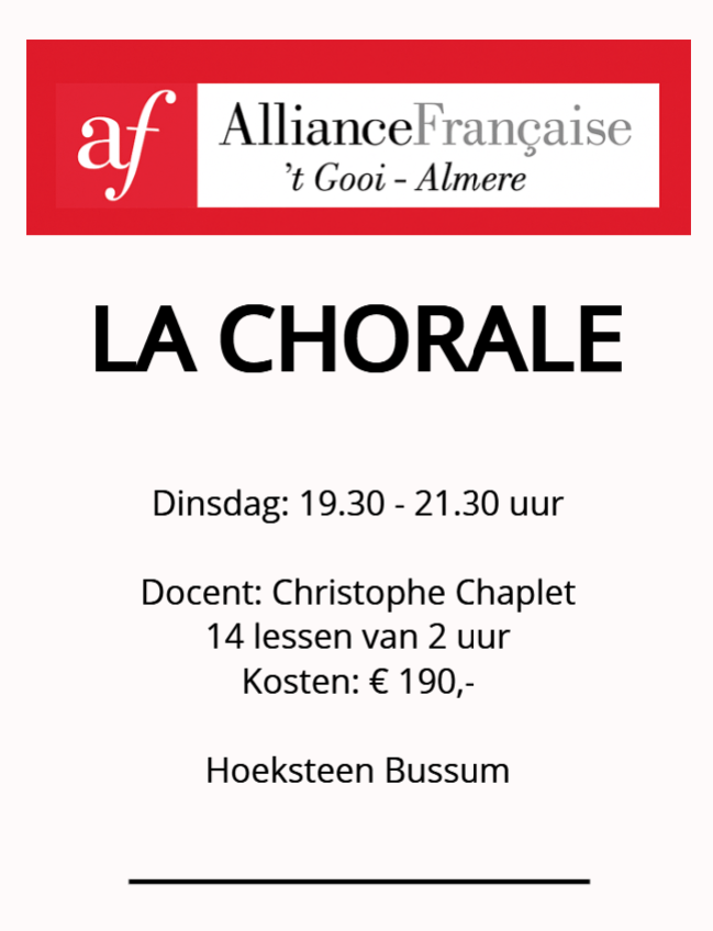 La Chorale seizoen 25-26