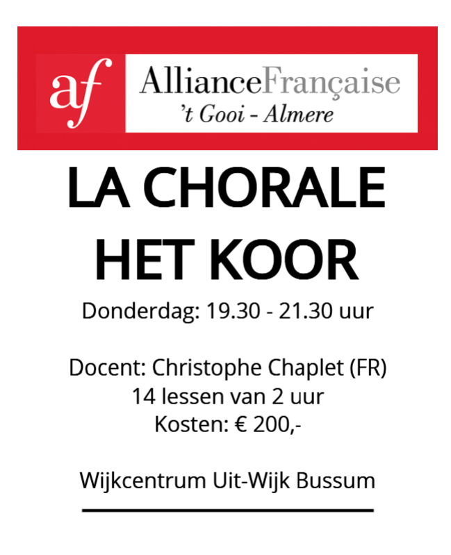La Chorale seizoen 26-27