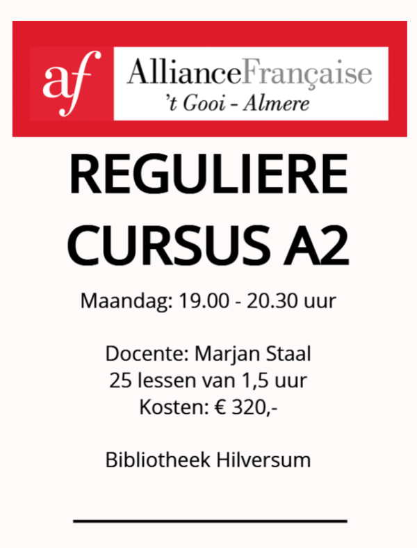A2 Bibliotheek Hilversum maandag 19:00-20:30 seizoen 25-26