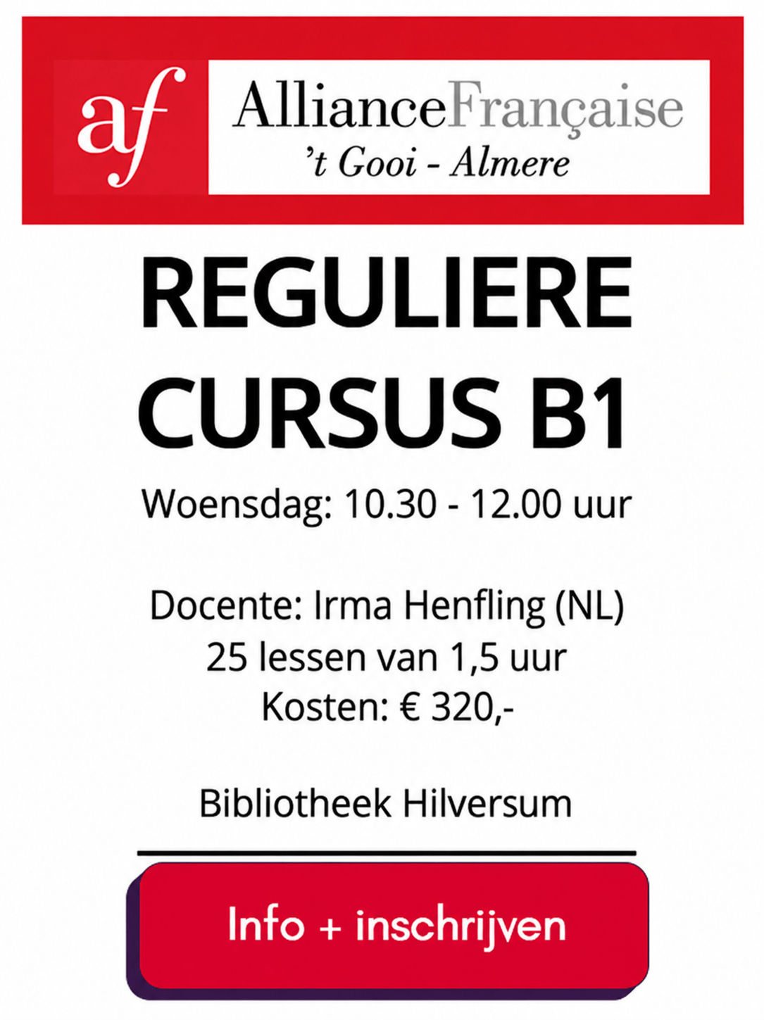 B1 Bibliotheek Hilversum woensdag 10:30-12:00 seizoen 26-27