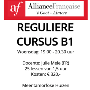 B1 Meentamorfose woensdag 19:00-20:30 seizoen 26-27