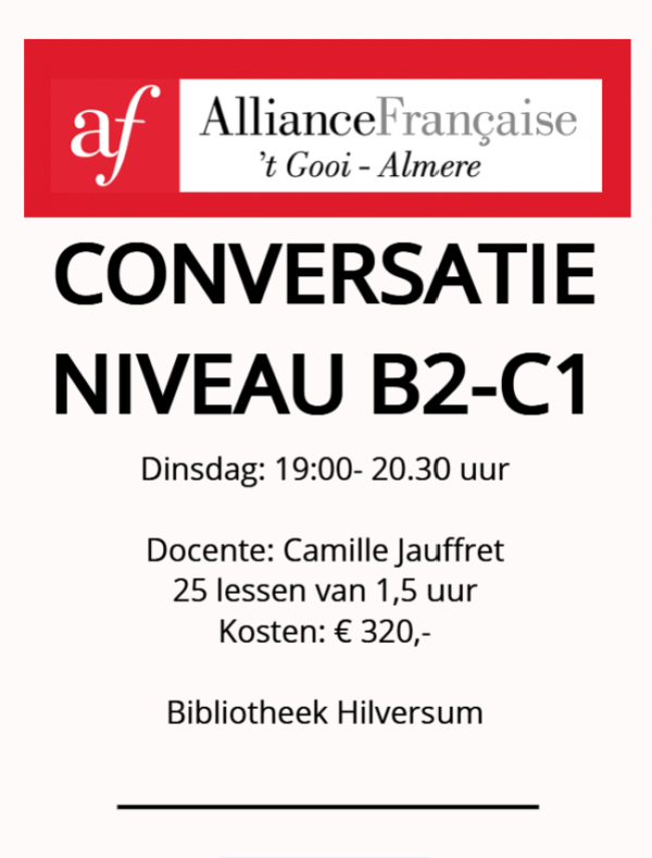 B2/C1 Bibliotheek Hilversum dinsdag 19:00-20:30 seizoen 25-26