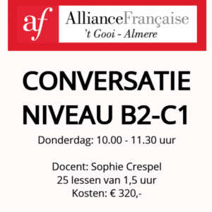 B2/C1 Conversatie bibliotheek Hilversum donderdag 10:00-11:30 cursusseizoen 25-26