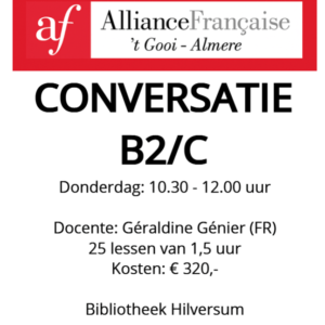 B2/C1 Conversatie bibliotheek Hilversum donderdag 10:30-12:00 cursusseizoen 26-27