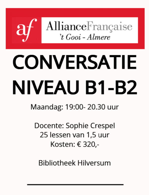 B1/B2 Bibliotheek Hilversum maandag 19:00-20:30 seizoen 25-26