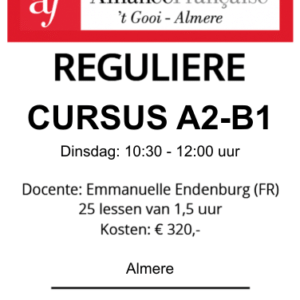 A2-B1 Almere dinsdag 10:30-12:00 seizoen 26-27