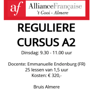 A2 Almere dinsdag 09:30-11:00 seizoen 26-27
