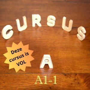 Cursus A1-1 Woensdag 20.00-21.30u Hart-Haarlem