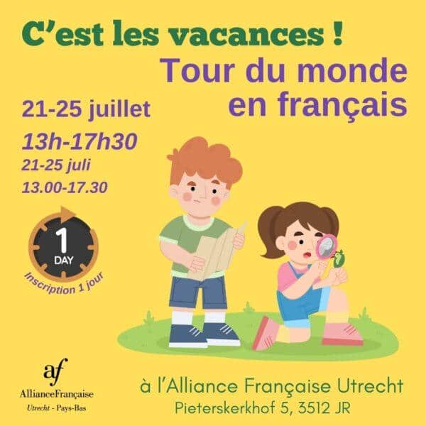 Tour du monde en français (Vacances enfants) - 1 jour