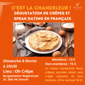 Dégustation de crêpes et Speak-Dating en français - Membres