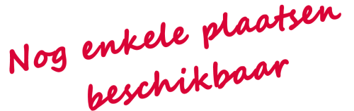 Nog enkele plaatsen beschikbaar